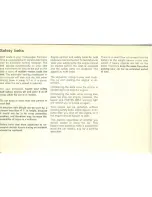 Предварительный просмотр 21 страницы Volkswagen 1974 Karmann Ghia Owner'S Manual