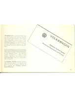 Предварительный просмотр 73 страницы Volkswagen 1974 Karmann Ghia Owner'S Manual