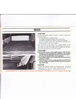 Preview for 20 page of Volkswagen 1983 Camper Onwers Manual