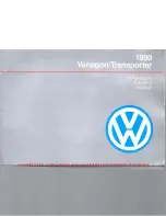 Volkswagen 1990 Transporter Onwers Manual preview