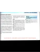 Предварительный просмотр 69 страницы Volkswagen 1992 Caravelle Instruction Manual