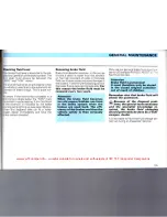 Предварительный просмотр 107 страницы Volkswagen 1992 Caravelle Instruction Manual