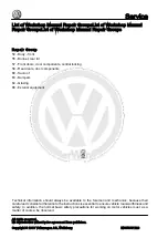 Предварительный просмотр 2 страницы Volkswagen 2004 Golf Workshop Manual