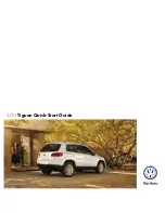 Предварительный просмотр 1 страницы Volkswagen 2013 Tiguan Quick Start Manual