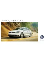 Предварительный просмотр 1 страницы Volkswagen 2014 Jetta Hybrid Quick Start Manual