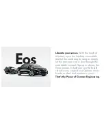 Предварительный просмотр 2 страницы Volkswagen 2015 Eos Brochure & Specs