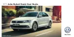 Volkswagen 2015 Jetta Hybrid Quick Start Manual preview