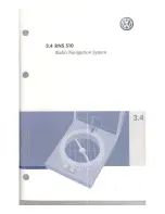 Volkswagen 3.4 RNS 510 Instruction Book preview