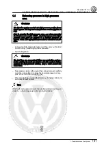 Предварительный просмотр 167 страницы Volkswagen Amarok 2011 Workshop Manual