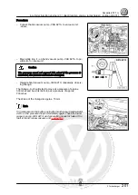 Предварительный просмотр 207 страницы Volkswagen Amarok 2011 Workshop Manual