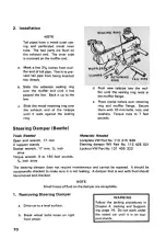 Предварительный просмотр 79 страницы Volkswagen beetle 1972 Owner'S Maintenance Manual