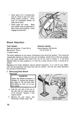 Предварительный просмотр 85 страницы Volkswagen beetle 1972 Owner'S Maintenance Manual