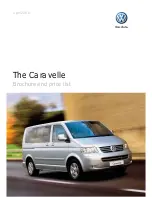 Предварительный просмотр 1 страницы Volkswagen Caravelle Brochure