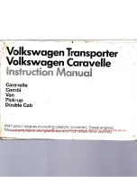 Предварительный просмотр 3 страницы Volkswagen Caravelle Instruction Manual