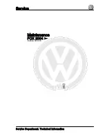 Volkswagen FOX 2004 Service Manual preview