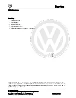 Предварительный просмотр 2 страницы Volkswagen FOX 2004 Service Manual