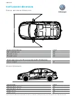 Предварительный просмотр 2 страницы Volkswagen golf cabriolet Dimension Manual