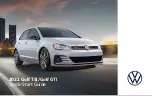 Предварительный просмотр 1 страницы Volkswagen Golf GTI 2021 Quick Start Manual