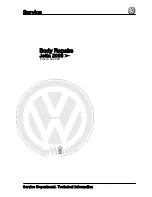 Предварительный просмотр 1 страницы Volkswagen Jetta 2005 Body Repair Manual