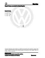 Предварительный просмотр 2 страницы Volkswagen Jetta 2005 Body Repair Manual