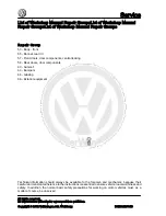 Предварительный просмотр 2 страницы Volkswagen Jetta 2011 Workshop Manual