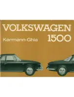 Volkswagen Karmann Chia 1500 Instruction Manual preview