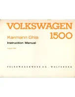 Preview for 2 page of Volkswagen Karmann Chia 1500 Instruction Manual