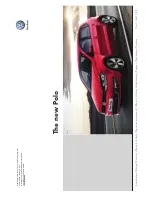 Предварительный просмотр 1 страницы Volkswagen new POLO Moda Brochure