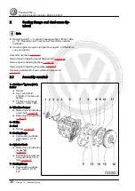 Предварительный просмотр 36 страницы Volkswagen Phaeton 2003 Workshop Manual