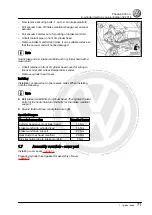 Предварительный просмотр 77 страницы Volkswagen Phaeton 2003 Workshop Manual