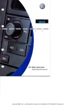 Volkswagen Radio Beta Operating Instructions Manual предпросмотр