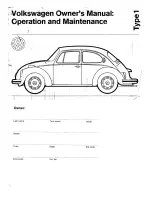 Предварительный просмотр 1 страницы Volkswagen Sedan 113 Manual