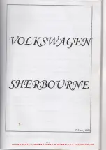 Volkswagen sherbourne Owner'S Manual preview