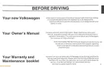 Предварительный просмотр 5 страницы Volkswagen T2 1978 Owner'S Manual