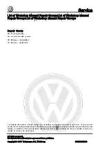 Предварительный просмотр 2 страницы Volkswagen Touareg 2010 Workshop Manual