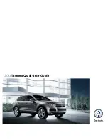 Предварительный просмотр 1 страницы Volkswagen Touareg 2013 Quick Start Manual