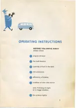 Preview for 8 page of Volkswagen TRANSPORTER 1963 Instruction Manual