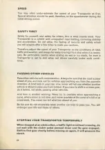 Preview for 25 page of Volkswagen TRANSPORTER 1963 Instruction Manual