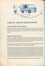 Preview for 42 page of Volkswagen TRANSPORTER 1963 Instruction Manual