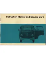 Volkswagen TRANSPORTER 1967 Instruction Manual предпросмотр