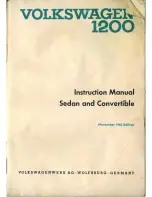 Предварительный просмотр 3 страницы Volkswagen Type II Transporter 1200 Series Instruction Manual