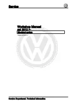 Предварительный просмотр 1 страницы Volkswagen up! 2012 Workshop Manual