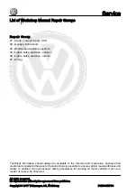 Предварительный просмотр 2 страницы Volkswagen up! 2012 Workshop Manual