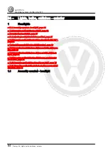 Предварительный просмотр 70 страницы Volkswagen up! 2012 Workshop Manual