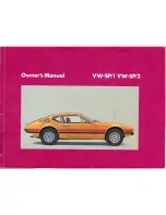 Предварительный просмотр 1 страницы Volkswagen VW-SP/1 Owner'S Manual