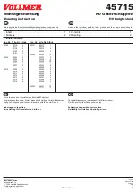 Предварительный просмотр 2 страницы Vollmer 45715 Mounting Instruction