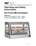 Preview for 1 page of Vollrath 40733 Operating And Safety Instructions Manual