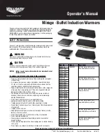 Vollrath 5950275 Operator'S Manual preview