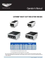 Vollrath CAYENNE 912HIDC Operator'S Manual preview