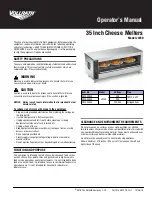 Preview for 1 page of Vollrath CM4-20835 Operator'S Manual